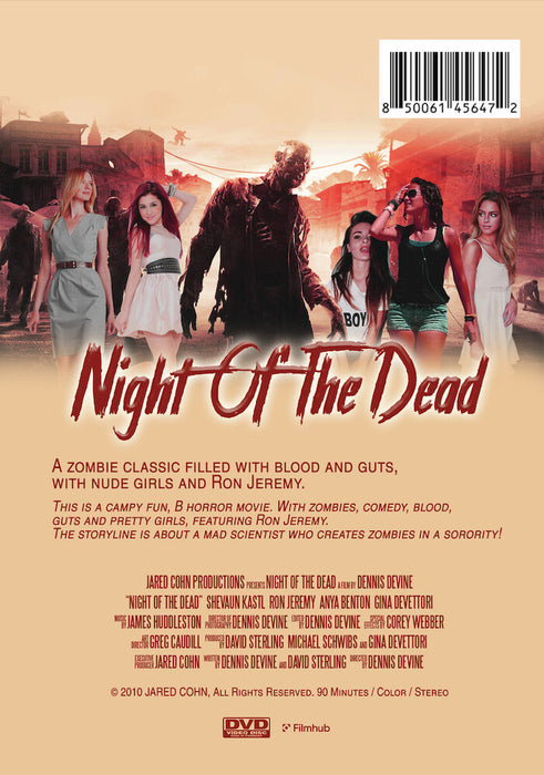 Night of the Dead (MOD) (DVD Movie) - back cover art