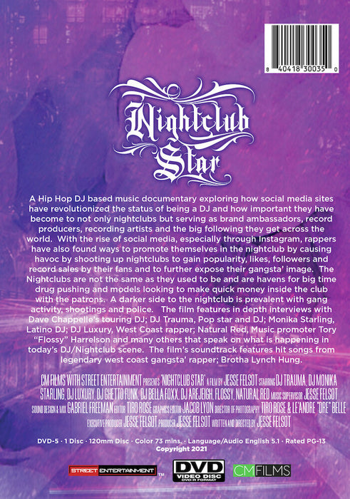 Nightclub Star (MOD) (DVD Movie) - back cover art