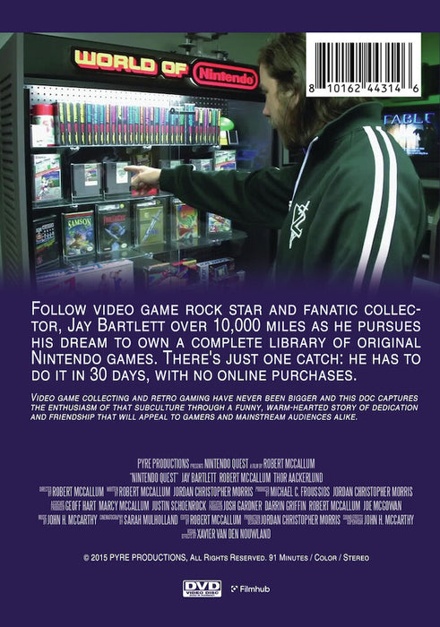 Nintendo Quest: The Most Unofficial and Unauthorized Nintendo Documentary Ever! (MOD) (DVD Movie) - back cover art