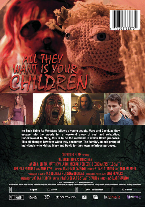 No Such Thing As Monsters (MOD) (DVD Movie) - back cover art