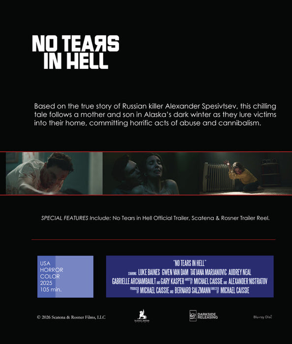 No Tears in Hell (MOD) (BluRay Movie) - back cover art