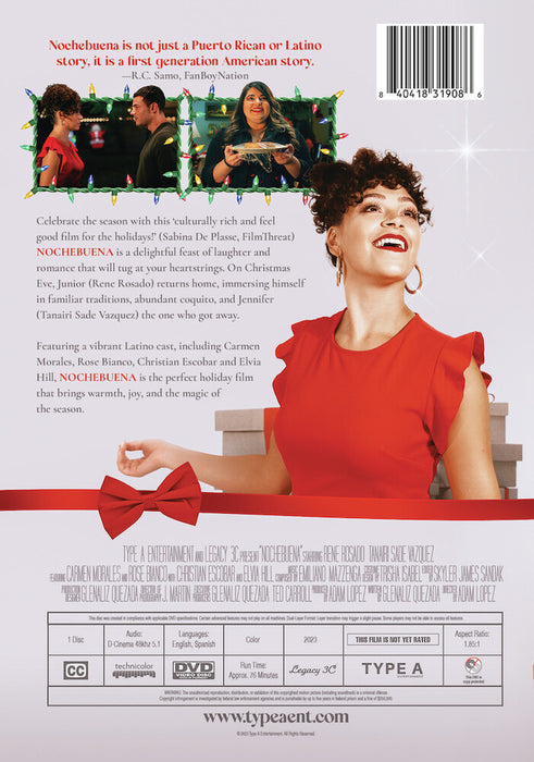 Nochebuena (MOD) (DVD Movie) - back cover art
