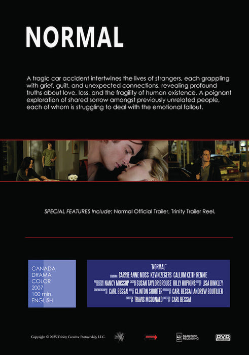 Normal (MOD) (DVD Movie) - back cover art