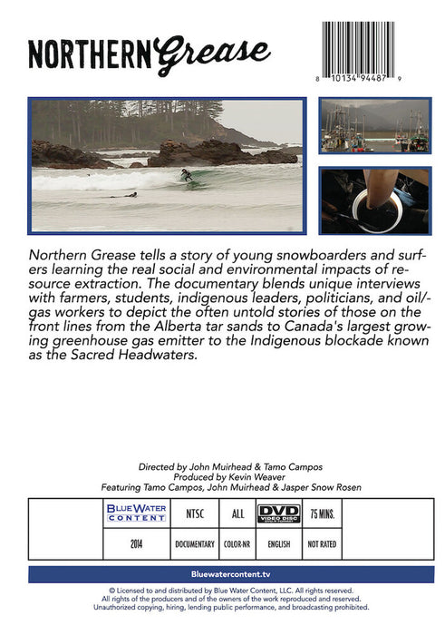 Northern Grease (MOD) (DVD Movie) - back cover art