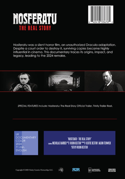 Nosferatu - The Real Story (MOD) (DVD Movie) - back cover art