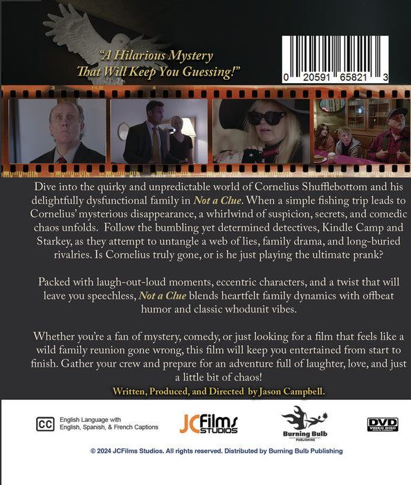 Not a Clue (MOD) (BluRay Movie) - back cover art