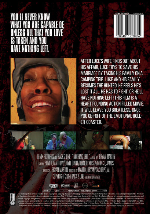 Nothing Left (MOD) (DVD Movie) - back cover art