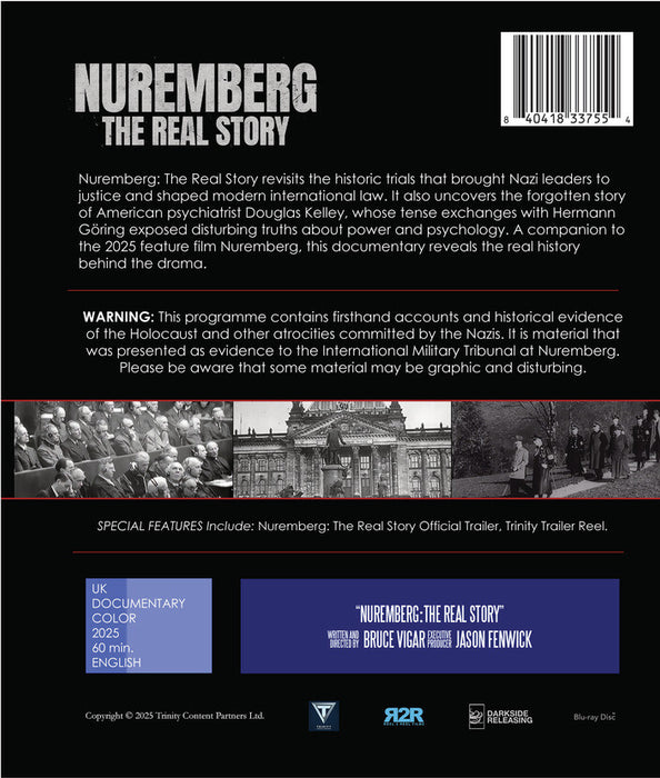 Nuremberg - The Real Story (MOD) (BluRay Movie) - back cover art
