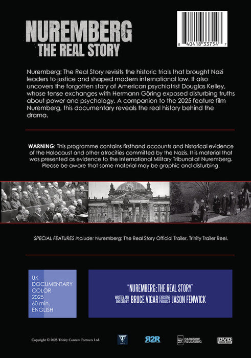 Nuremberg - The Real Story (MOD) (DVD Movie) - back cover art
