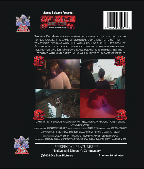 Of Dice And Men (MOD) (BluRay Movie) - back cover art