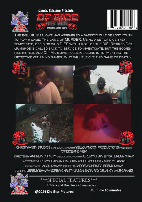 Of Dice And Men (MOD) (DVD Movie) - back cover art