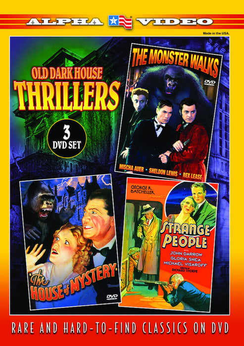 Old Dark House Thrillers: Pre-Code Collection (3 (MOD) (DVD Movie) - movie cover art