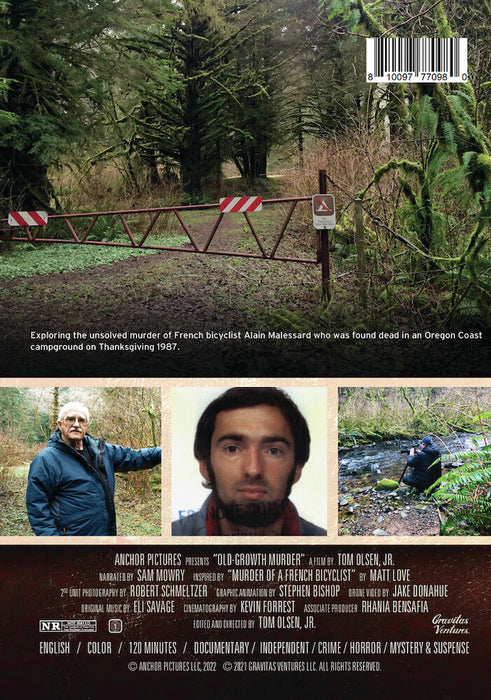 Old-Growth Murder (MOD) (DVD Movie) - back cover art
