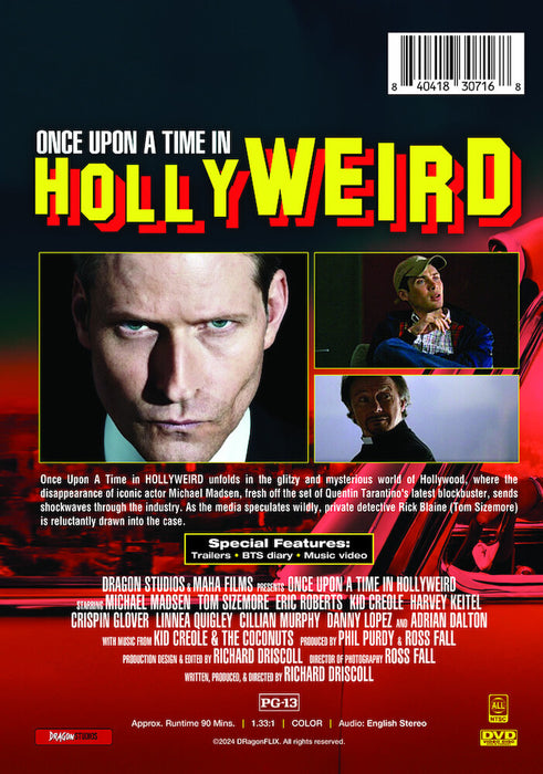 Once Upon a Time in Hollyweird (MOD) (DVD Movie) - back cover art