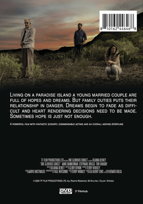 One Glorious Sunset (MOD) (DVD Movie) - back cover art