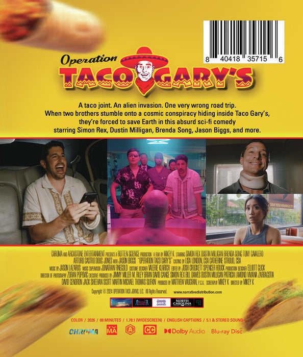 Operation Taco Gary's (MOD) (BluRay Movie) - back cover art
