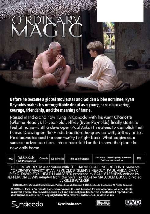 Ordinary Magic (INSTITUTION COPY with limited public performance rights) (MOD) (DVD Movie) - back cover art