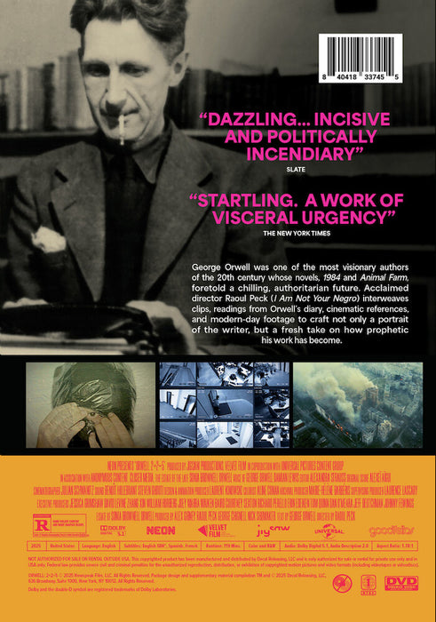 Orwell: 2+2=5 (MOD) (DVD Movie) - back cover art
