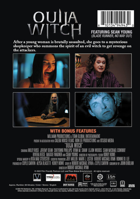 Ouija Witch (MOD) (DVD Movie) - back cover art