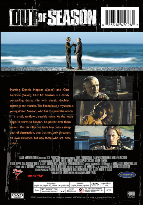 Out of Season (MOD) (DVD Movie) - back cover art