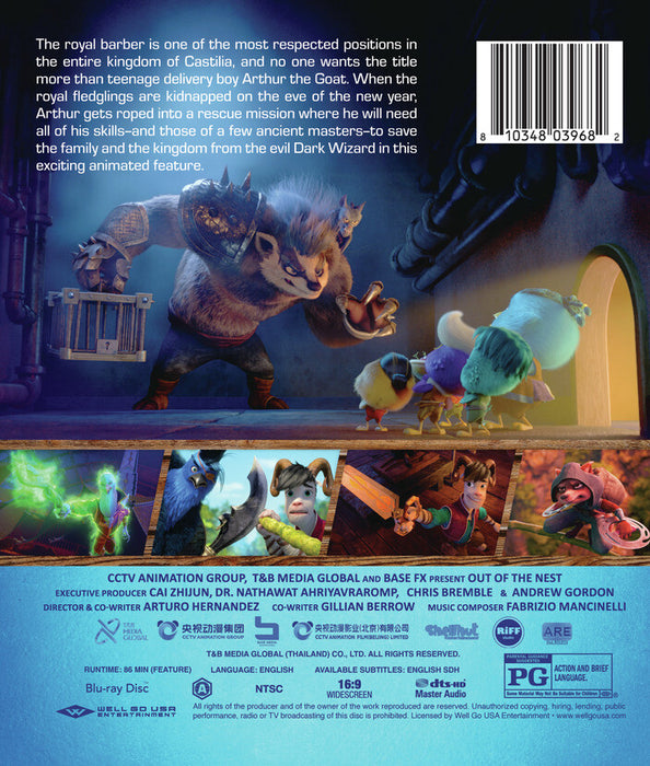 Out of the Nest (MOD) (BluRay Movie) - back cover art
