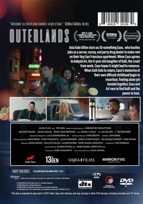Outerlands (MOD) (DVD Movie) - back cover art