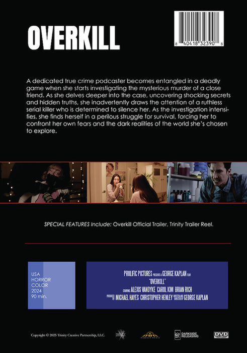 Overkill (aka Whisper) (MOD) (DVD Movie) - back cover art