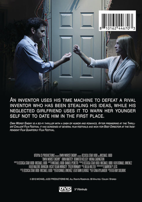 Own Worst Enemy (MOD) (DVD Movie) - back cover art