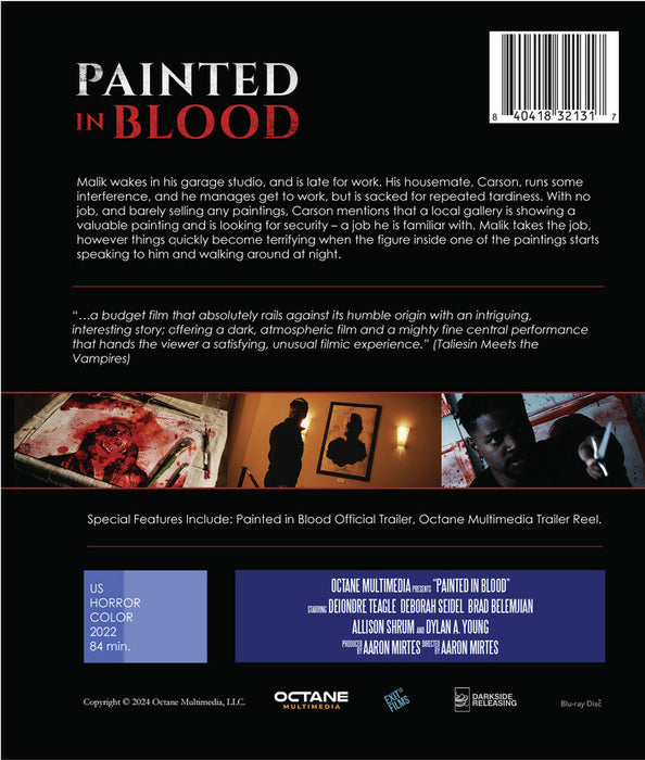 Painted in Blood (MOD) (BluRay Movie) - back cover art