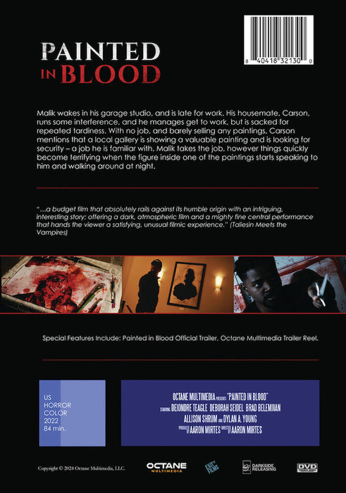 Painted in Blood (MOD) (DVD Movie) - back cover art