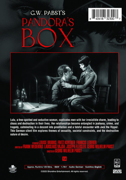 Pandora's Box (MOD) (DVD Movie) - back cover art