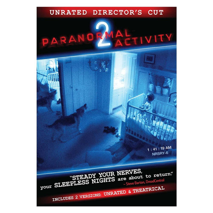 Paranormal Activity 2 DVD - movie cover art