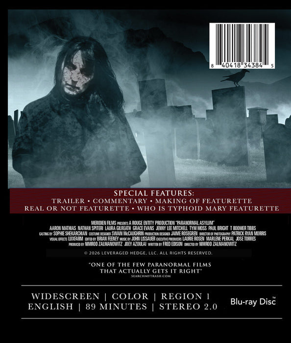 Paranormal Asylum (MOD) (BluRay Movie) - back cover art