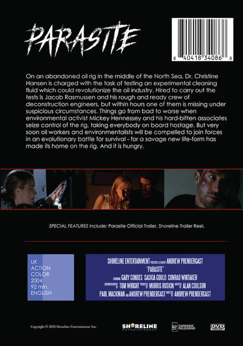Parasite (MOD) (DVD Movie) - back cover art