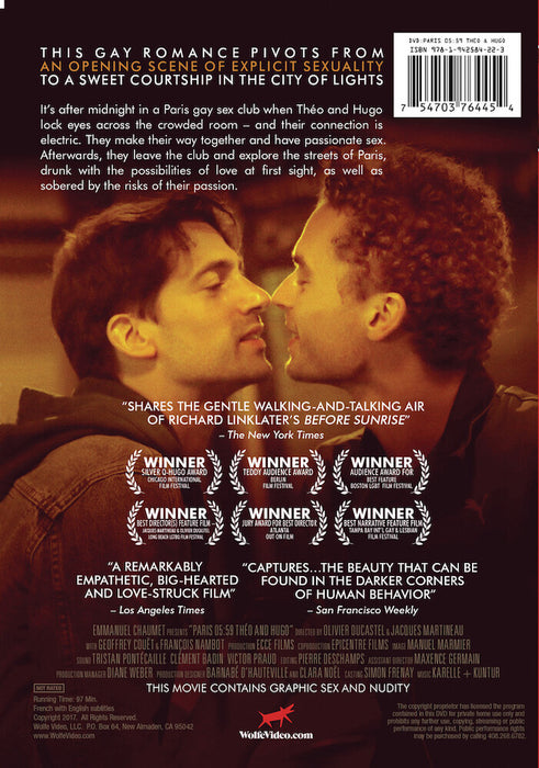 Paris 05:59 - Theo and Hugo (MOD) (DVD Movie) - back cover art
