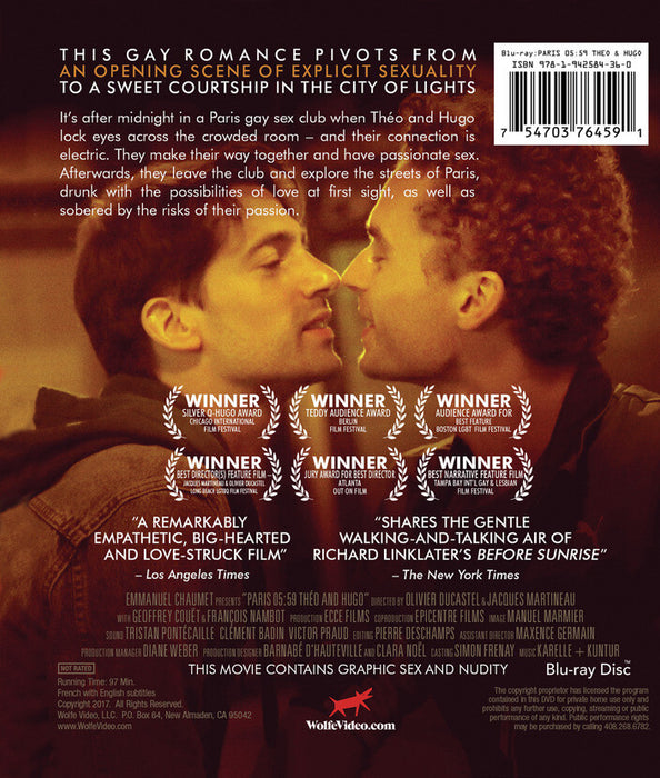 Paris 05:59 Theo & Hugo (MOD) (BluRay Movie) - back cover art