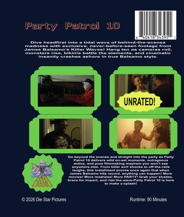 Party Patrol 10 (MOD) (BluRay Movie) - back cover art