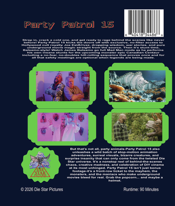Party Patrol 15 (MOD) (BluRay Movie) - back cover art