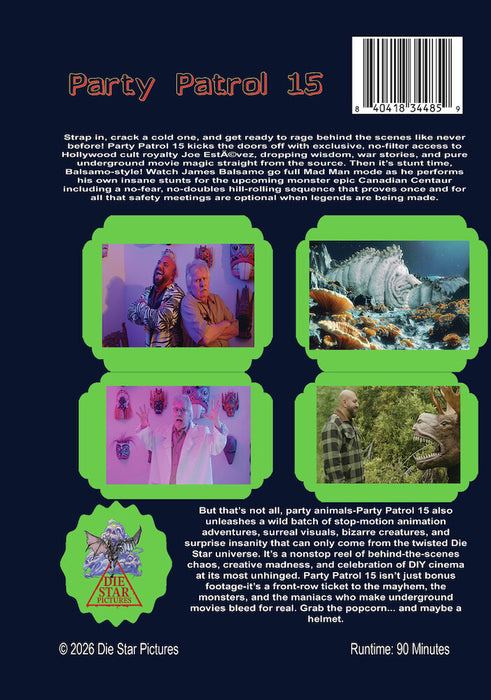 Party Patrol 15 (MOD) (DVD Movie) - back cover art