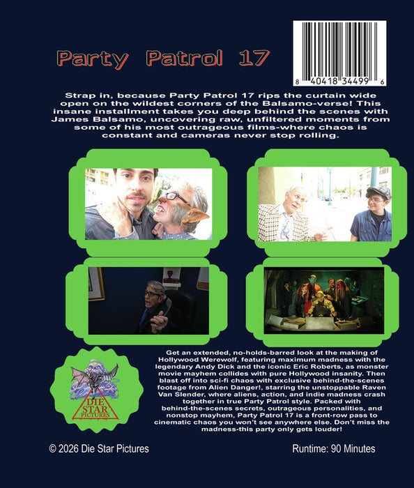 Party Patrol 17 (MOD) (BluRay Movie) - back cover art