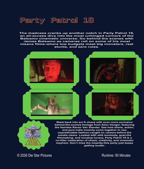 Party Patrol 18 (MOD) (BluRay Movie) - back cover art