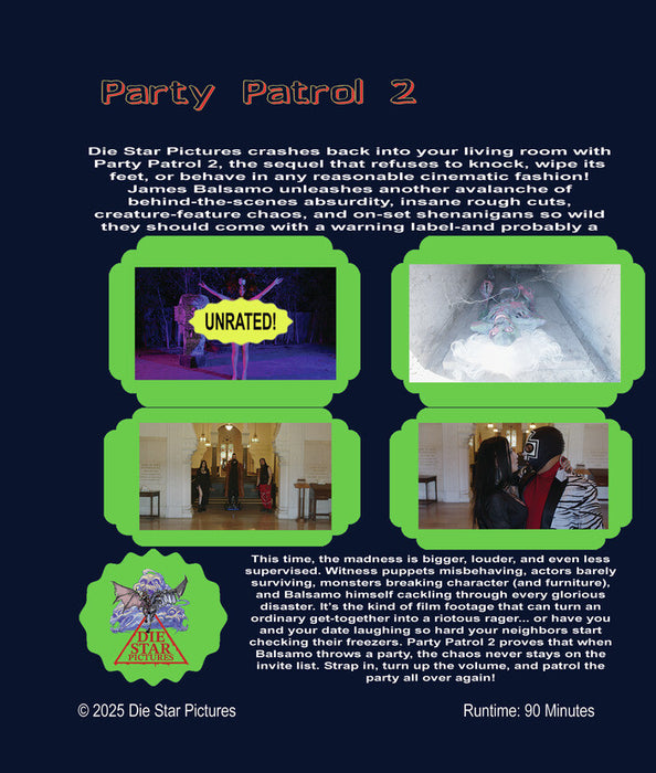 Party Patrol 2 (MOD) (BluRay Movie) - back cover art