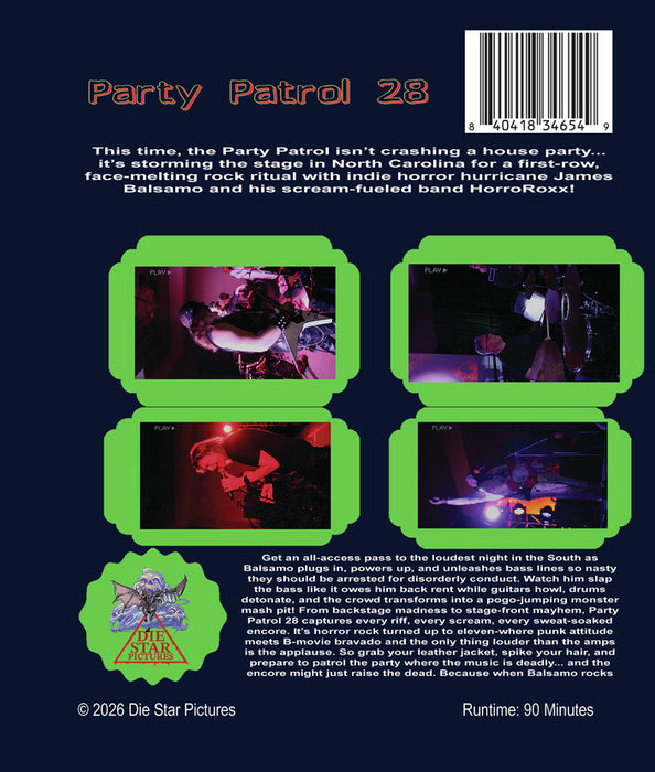 Party Patrol 28 (MOD) (BluRay Movie) - back cover art
