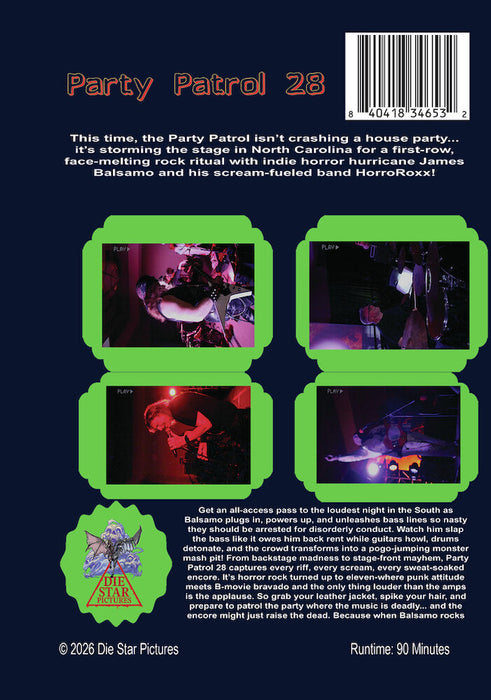 Party Patrol 28 (MOD) (DVD Movie) - back cover art