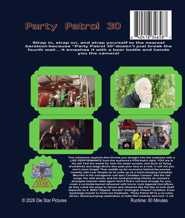 Party Patrol 30 (MOD) (BluRay Movie) - back cover art