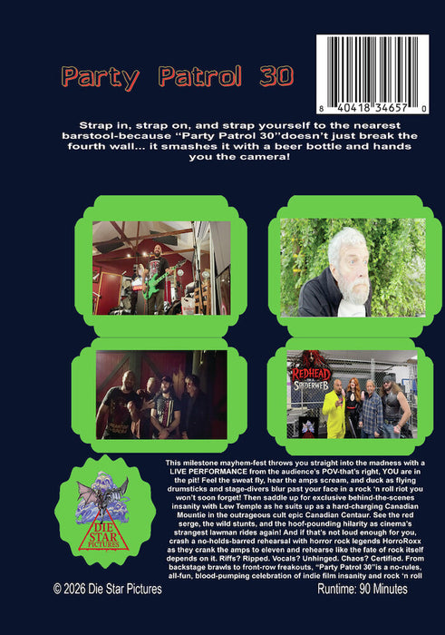 Party Patrol 30 (MOD) (DVD Movie) - back cover art