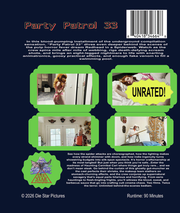 Party Patrol 33 (MOD) (BluRay Movie) - back cover art