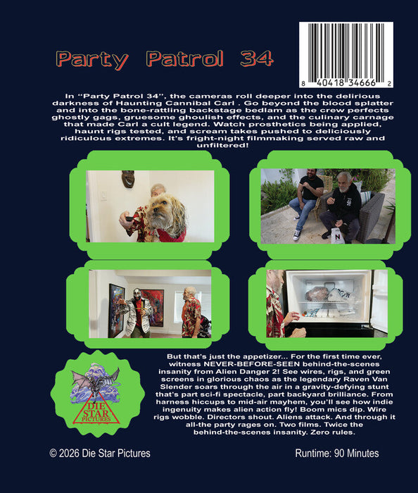 Party Patrol 34 (MOD) (BluRay Movie) - back cover art