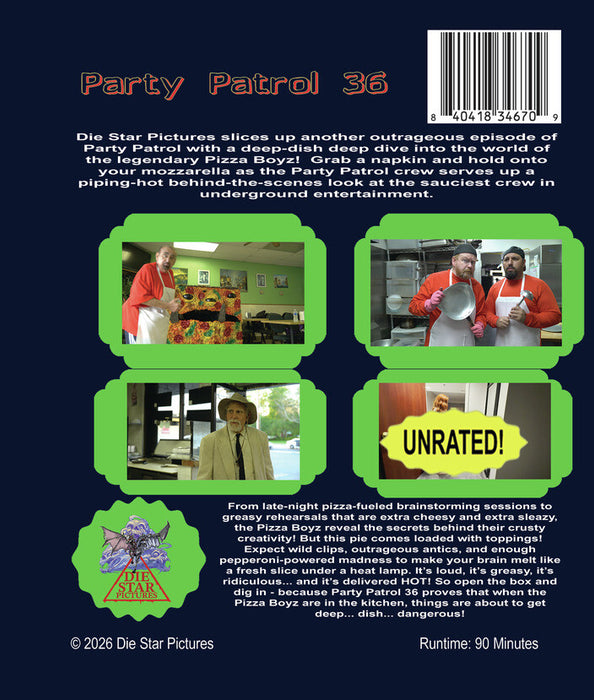 Party Patrol 36 (MOD) (BluRay Movie) - back cover art