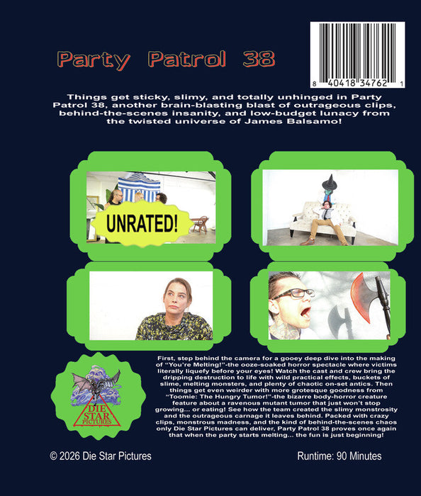 Party Patrol 38 (MOD) (BluRay Movie) - back cover art